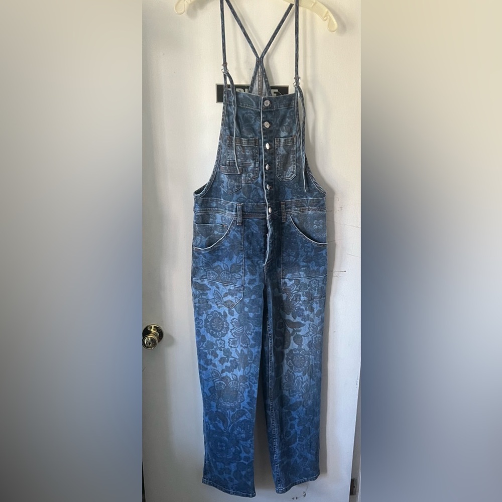 Pilcro Blue Denim Overalls